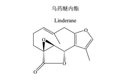 乌药醚内酯中药化学对照品分子结构图