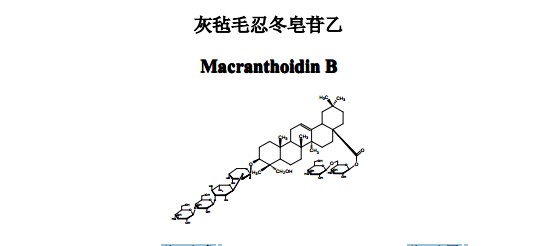 灰毡毛忍冬皂苷乙中药化学对照品分子结构图