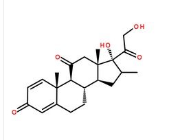泼尼松分子结构图