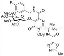 Raltegravir 2,3,4-Tri-O-acetyl-β-D-glucuronide Methyl Ester-d3