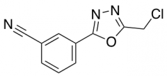 3-[5-(chloromethyl)-1,3,4-oxadiazol-2-yl]benzonitrile