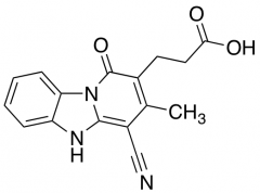 3-(4-Cyano-3-methyl-1-oxo-1,5-dihydropyrido[1,2-{a}]benzimidazol-2-yl)propanoic Acid