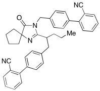 4'-(2-(3-((2'-Cyano-[1,1'-biphenyl]-4-yl)methyl)-4-oxo-1,3-diazaspiro[4.4]non-1-en-2-yl)pe