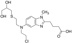 4-(5-((2-Chloroethyl)(2-((2,3-dihydroxypropyl)thio)ethyl)amino)-1-methyl-1H-benzo[d]imidaz