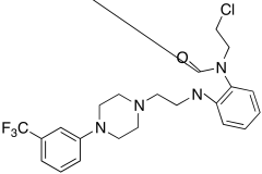 1-(2-Chloroethyl)-3-(2-(4-(3-(trifluoromethyl)phenyl)piperazin-1-yl)ethyl)-1H-benzo[d]imid