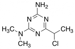 6-(1-chloroethyl)-4-imino-N,N-dimethyl-4,5-dihydro-1,3,5-triazin-2-amine