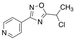 4-[5-(1-chloroethyl)-1,2,4-oxadiazol-3-yl]pyridine