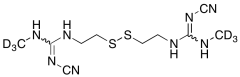 N-Cyano-3-(cyanoamino)-N'-methyl-7,8-dithia-2,4,11-triazadodec-2-en-12-imidamide-D6(Cimet