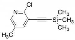 2-Chloro-5-methyl-3-((trimethylsilyl)ethynyl)pyridine