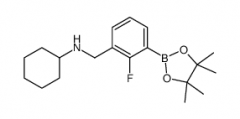 3-(N-Cyclohexylaminomethyl)-2-fluorophenylboronic acid, pinacol ester