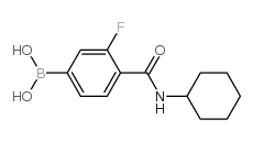 N-Cyclohexyl 4-borono-2-fluorobenzamide