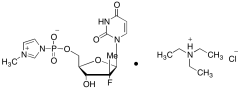 (2'R)​-2'-​Deoxy-​2'-​fluoro-​2'-​methyl-uridine (3-Methyl-1H-imidazol-3-ium-1-