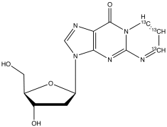 3-(2-Deoxy-&beta;-D-erythro-pentofuranosyl)pyrimido[1,2-a]purin-10(3H)-one-13C3