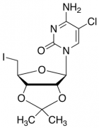 5&rsquo;-Deoxy-5&rsquo;-iodo-2&rsquo;,3&rsquo;-O-isopropylidene-5-chlorocy