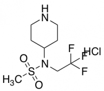 N-(piperidin-4-yl)-N-(2,2,2-trifluoroethyl)methanesulfonamide hydrochloride