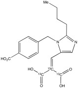 Des[2-(2-thienylmethyl)] Eprosartan-2-carboxylic Acid-13C3