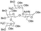 1,6-O-Dibenzyl-2-acetamido-2-deoxy-3-O-(2,3,4-O-tribenzyl-&alpha;-L-fucopyranosyl)-4-O