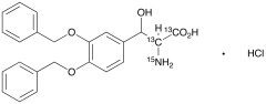 3,4-Di-O-benzyl Droxidopa-13C2,15N Hydrochloride(Mixture of Diastereomers)