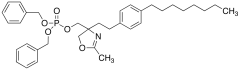 Dibenzyl {2-Methyl-4-[2-(4-octylphenyl)ethyl]-4,5-dihydro-1,3-oxazol-4-yl}methyl Phosphate