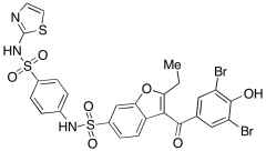 3-(3,5-Dibromo-4-hydroxybenzoyl)-2-ethyl-N-[4-(1,3-thiazol-2-ylsulfamoyl)phenyl]-1-benzofu