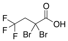 2,2-Dibromo-4,4,4-trifluorobutanoic Acid