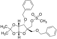 3,​5-​Di-​O-​benzyl-​1,​2-​O-​isopropylidene-​4-​C-​methanesulfonylox