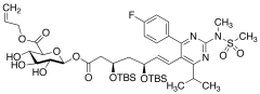 3,5-Di(tert-butyldimethylsilyl) Rosuvastatin Acyl-&beta;-D-glucuronide Allyl Ester