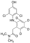 2-[2-(2&rsquo;,6&rsquo;-Dichloro-4&rsquo;-hydroxphenylamino)phenyl-d4]-N,N-dim