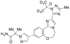 4-[5,6-Dihydro-2-[3-methyl-1-(1-methylethyl)-1H-1,2,4-triazol-5-yl]imidazo[1,2-d][1,4]benz