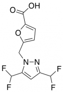 5-{[3,5-Bis(difluoromethyl)-1H-pyrazol-1-yl]methyl}-2-furoic Acid