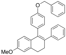 3,4-Dihydro-6-methoxy-2-phenyl-1-[4-(phenylmethoxy)phenyl]naphthalene