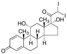 (11&alpha;)-11,17-Dihydroxy-21,21-diiodo-pregna-1,4-diene-3,20-dione
