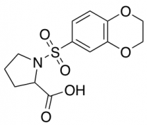 1-(2,3-Dihydro-1,4-benzodioxine-6-sulfonyl)pyrrolidine-2-carboxylic Acid