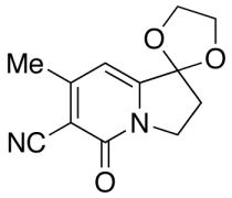 2',3'-Dihydro-7'-methyl-5'-oxo-spiro[1,3-dioxolane-2,1'(5'H)-indolizine]-6'-carbonitrile