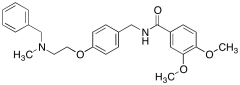3,4-Dimethoxy-N-[[4-[2-[methyl(phenylmethyl)amino]ethoxy]phenyl]methyl]benzamide
