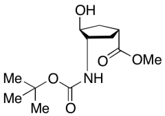 (1R,3S,4S)-3-[[(1,1-Dimethylethoxy)carbonyl]amino]-4-hydroxycyclopentanecarboxylic Acid Me
