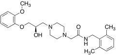 (R)-N-(2,6-Dimethylbenzyl)-2-(4-(2-hydroxy-3-(2-methoxyphenoxy)propyl)piperazin-1-yl)aceta