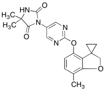 5,5-Dimethyl-3-(2-((7-methyl-2H-spiro[benzofuran-3,1'-cyclopropan]-4-yl)oxy)pyrimidin-5-yl