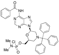N,N-Dimethylphosphoramidochloridic Acid [(2S,6R)-6-[6-(Benzoylamino)-9H-purin-9-yl]-4-(tri