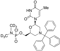 N,N-Dimethylphosphoramidochloridic Acid [(2S,6R)-6-(3,4-Dihydro-5-methyl-2,4-dioxo-1(2H)-p