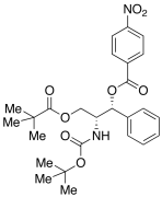 (1R,2R)-[1-(2,2-Dimethylpropanoyloxy)methyl-2-nitrobenzoyloxy-2-phenyl]ethyl Carbamic Acid