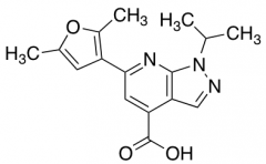 6-(2,5-Dimethylfuran-3-yl)-1-(propan-2-yl)-1H-pyrazolo[3,4-b]pyridine-4-carboxylic Acid