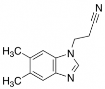 3-(5,6-dimethyl-1H-1,3-benzodiazol-1-yl)propanenitrile