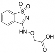 2-{[(1,1-Dioxo-1,2-benzothiazol-3-yl)amino]oxy}acetic Acid