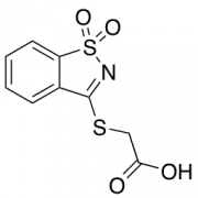2-[(1,1-Dioxo-1,2-benzothiazol-3-yl)sulfanyl]acetic Acid