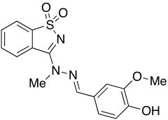 4-[(E)-[1,1-Dioxo-1,2-benzothiazol-3-yl)-methyl-hydrazono]methyl]-2-methoxy-phenol