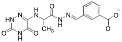 (E)-3-((2-(2-((3,5-Dioxo-2,3,4,5-tetrahydro-1,2,4-triazin-6-yl)amino)propanoyl)hydrazono)m