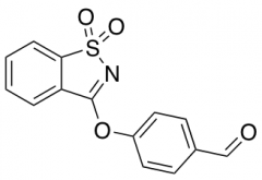 4-[(1,1-dioxido-1,2-benzisothiazol-3-yl)oxy]benzaldehyde