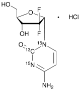 1&rsquo;-Epi Gemcitabine-13C,15N2 Hydrochloride