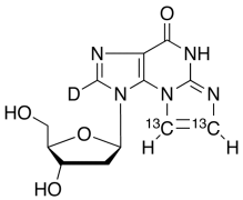 N2,3-Etheno-2'-deoxy Guanosine-13C2,D, Major